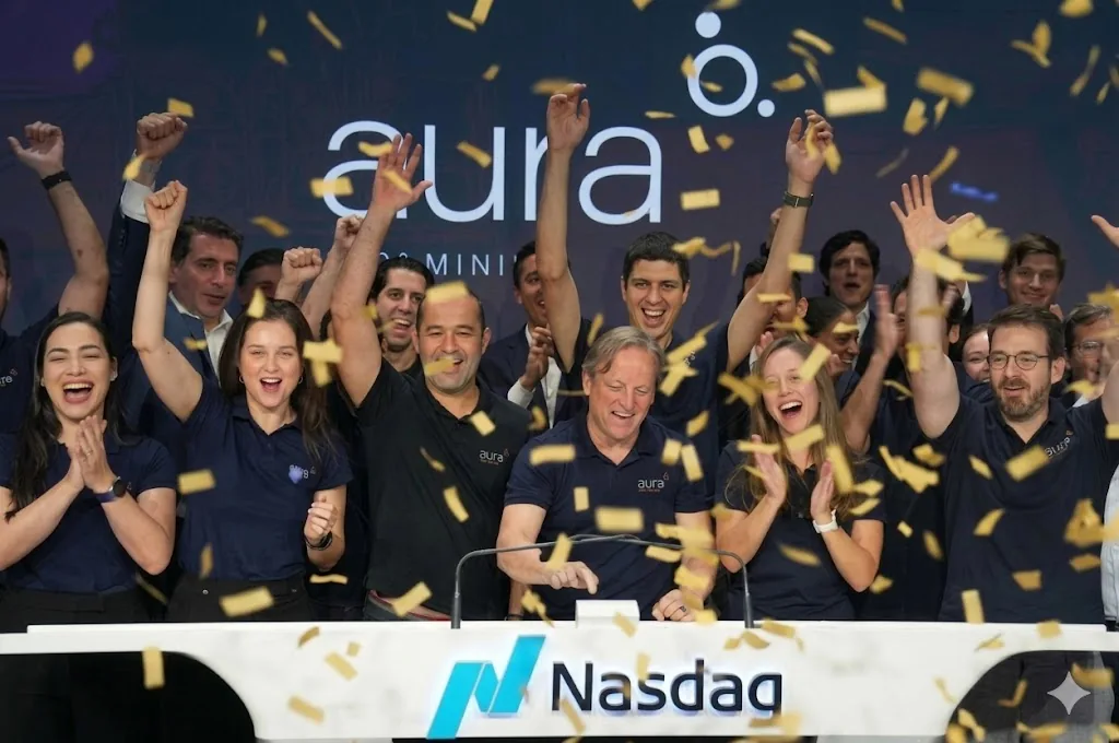 Listagem da Aura Minerals na Nasdaq, julho de 2025