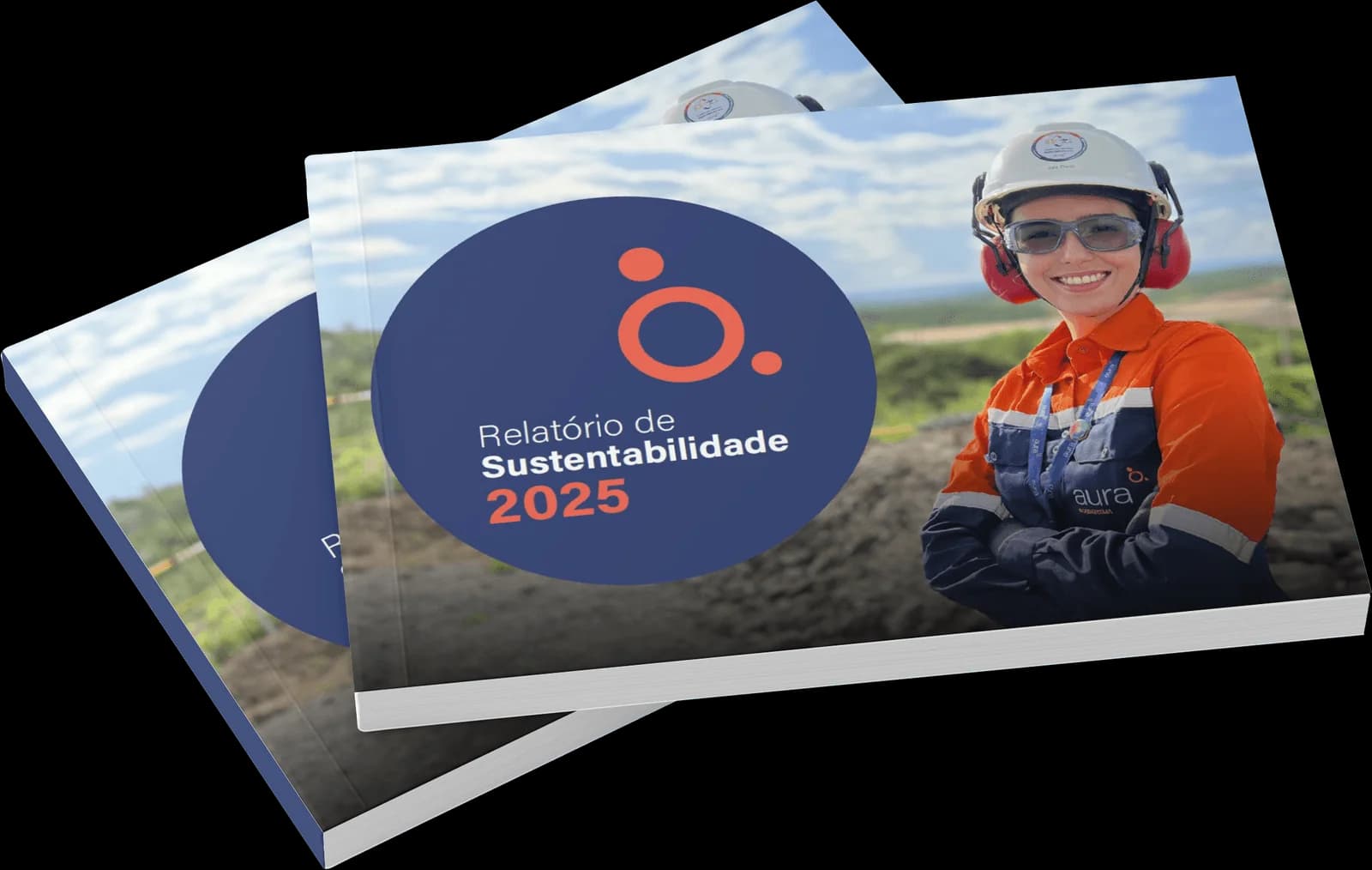 Mockup do Relatório de Sustentabilidade 2025